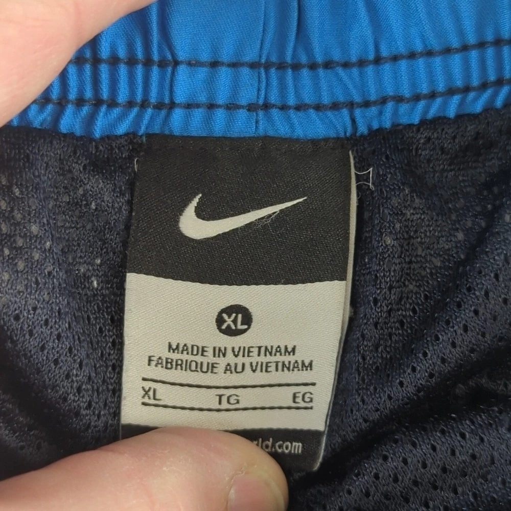 Nike Shorts Mens Extra Large Blue Board Shorts Swim Trunks Lined Athletic Denim - Picture 5 of 14